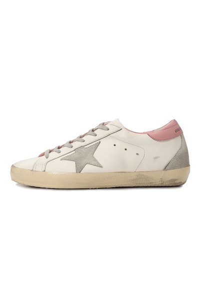 Кожаные кеды superstar GOLDEN GOOSE DELUXE BRAND, арт. GWF00102.F002569, фото 4