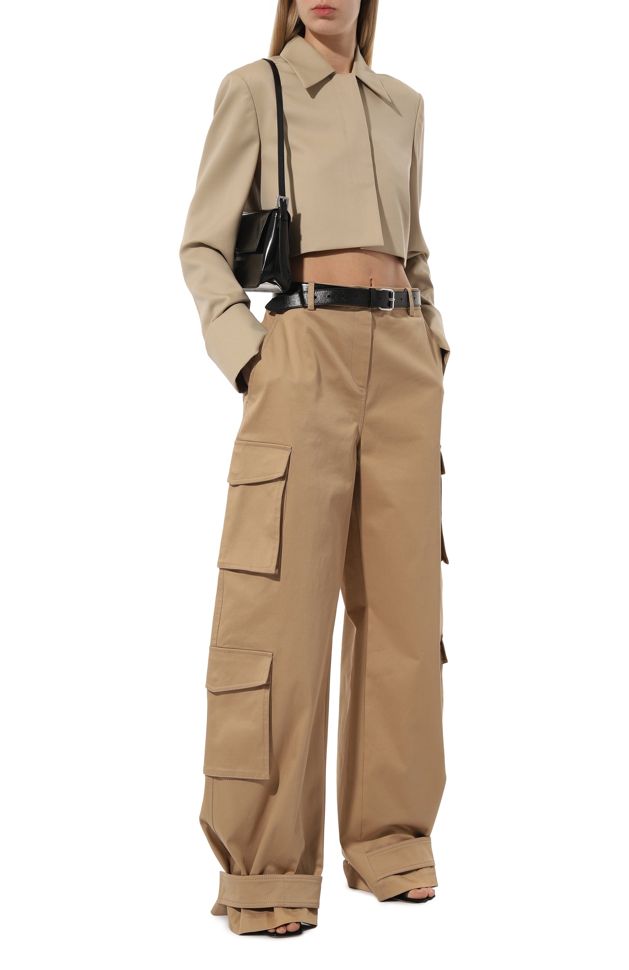 Хлопковые брюки-карго VALENTINO, арт. 3B3RB5J571M, фото 2