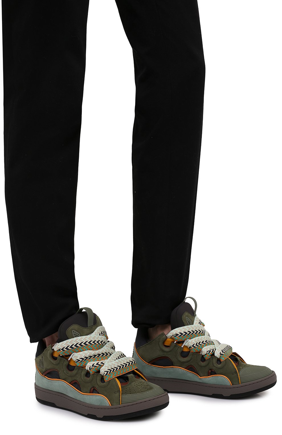 Комбинированные кеды curb LANVIN, арт. FM-SKRK11-DALL-P22, фото 3