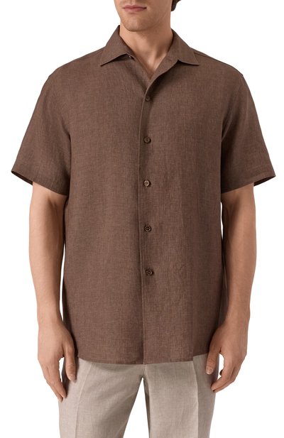 Льняная рубашка BRIONI, арт. SCFH0L-P9111, фото 3