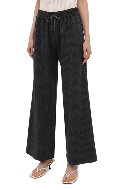 Брюки из шерсти и хлопка BRUNELLO CUCINELLI серого цвета по цене 152500 руб., арт. MA179SR589, фото 3 Брюки из шерсти и хлопка BRUNELLO CUCINELLI, арт. MA179SR589, фото 3