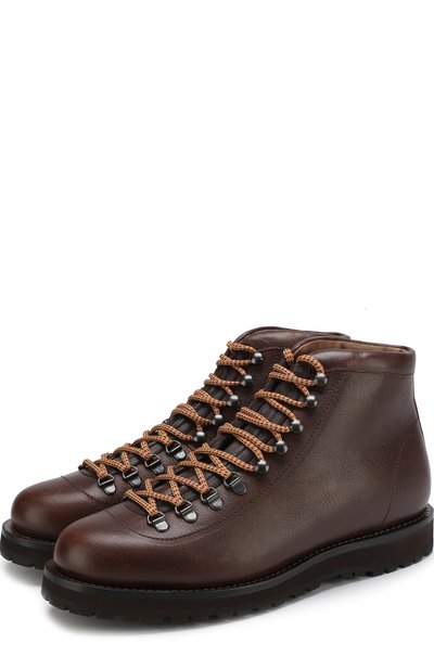 Высокие кожаные ботинки на шнуровке BRUNELLO CUCINELLI, арт. MZUKABH920, фото 1