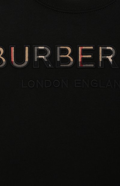 Хлопковая футболка BURBERRY, арт. 8048937, фото 3
