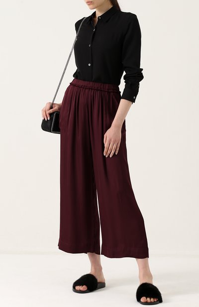 Приталенная шелковая блуза THEORY, арт. F0002514, фото 2