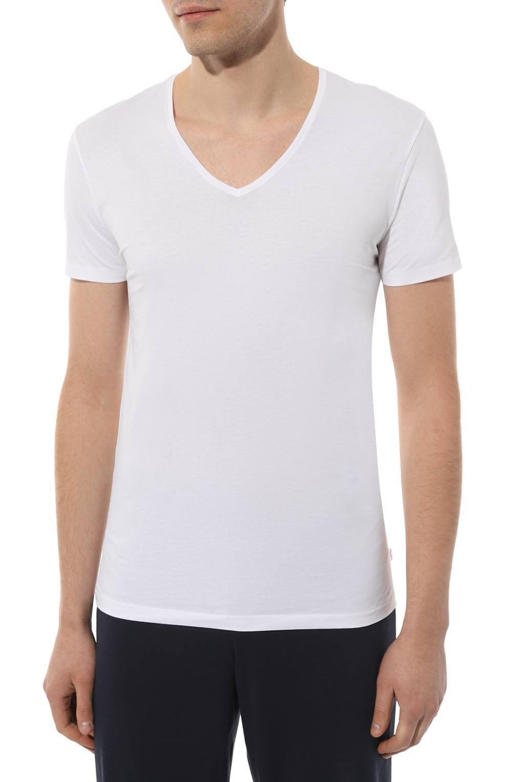 Хлопковая футболка DEREK ROSE белого цвета по цене 8510 руб., арт. 8025/JACK001, фото 3 Хлопковая футболка DEREK ROSE, арт. 8025/JACK001, фото 3