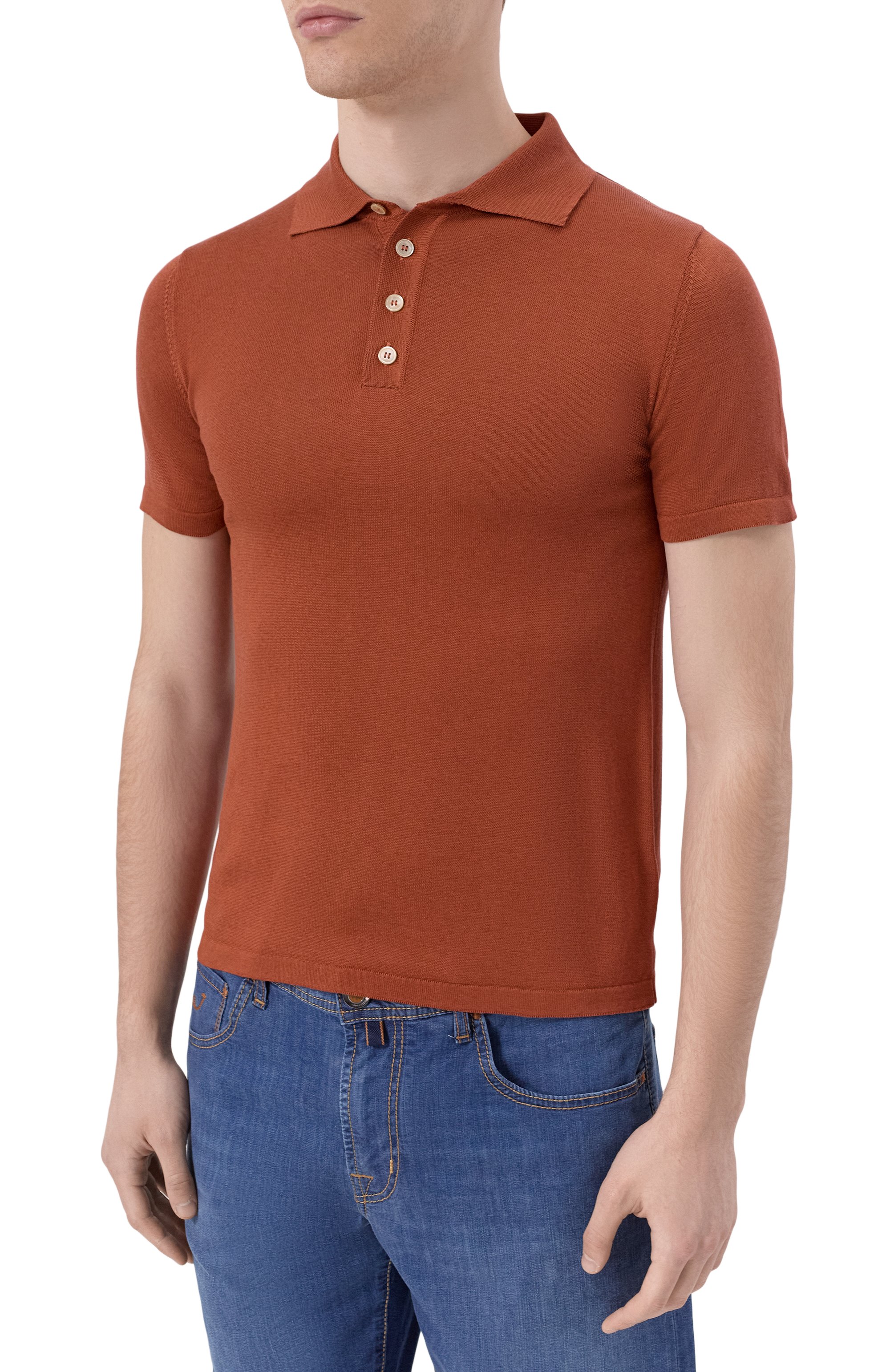 Шелковое поло DANIELE FIESOLI, арт. SE1101, фото 3