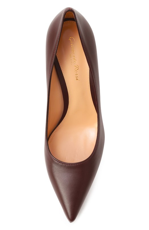 Кожаные туфли Gianvito 85 Gianvito Rossi G24580.85RIC.VITB0UR Бордовый  G24580.85RIC.VITB0UR Фото 6