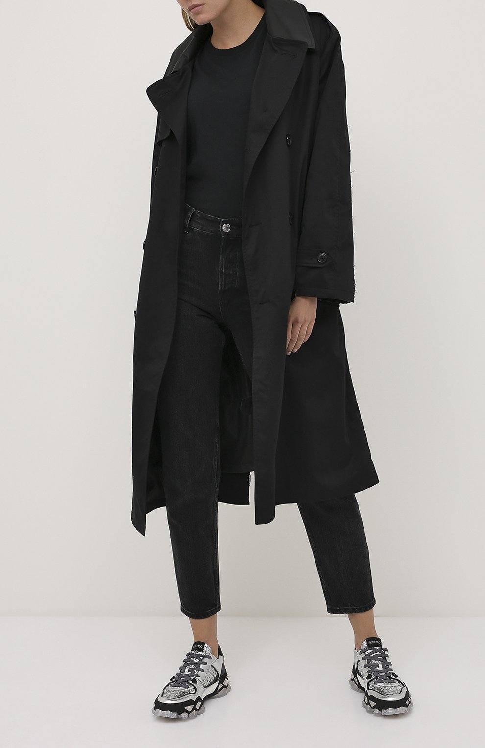 Комбинированные кроссовки diamond JIMMY CHOO, арт. DIAM0ND X TRAINER/F/0IT, фото 2