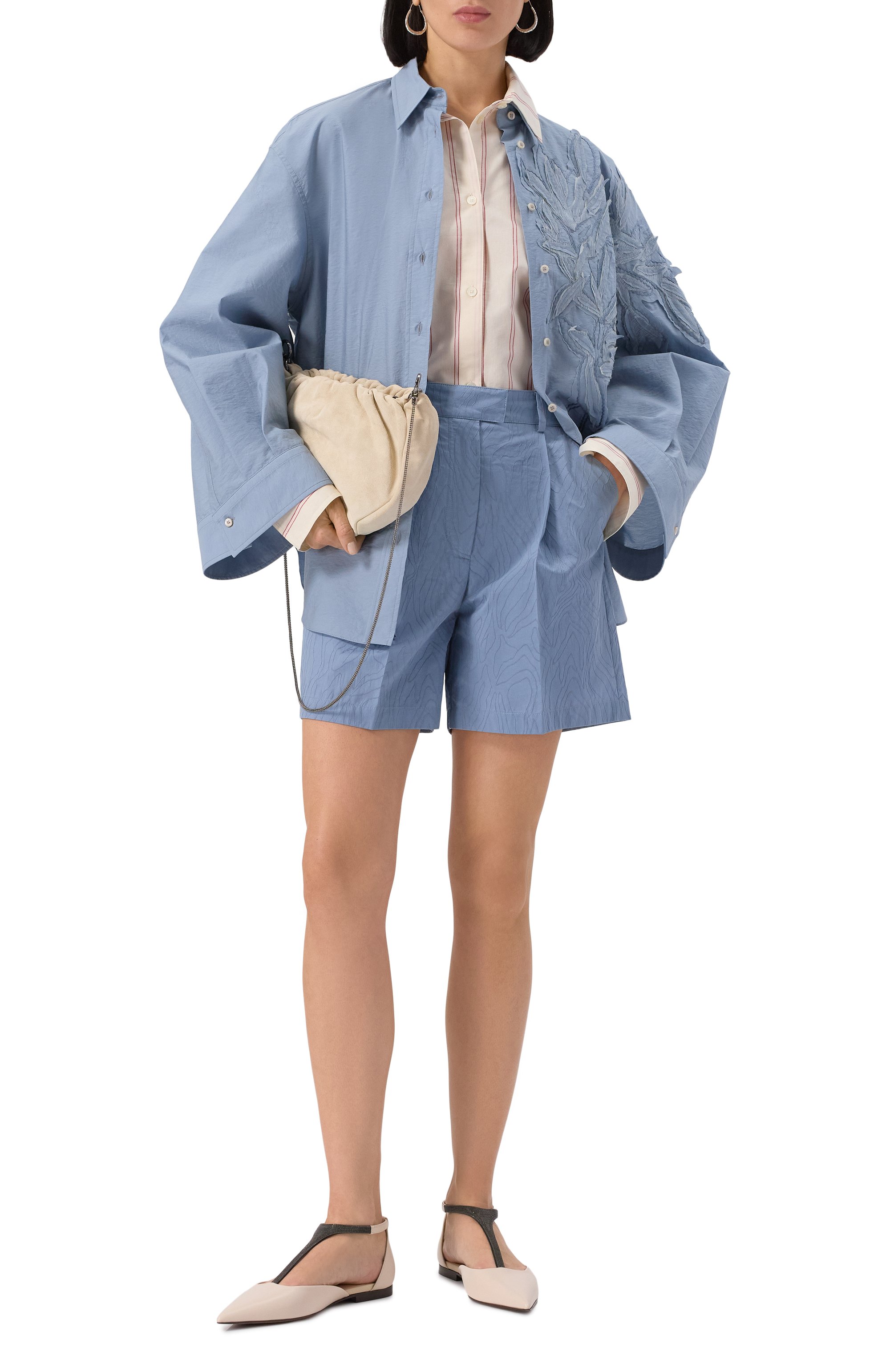 Хлопковая рубашка BRUNELLO CUCINELLI, арт. M0F79RJ506, фото 2