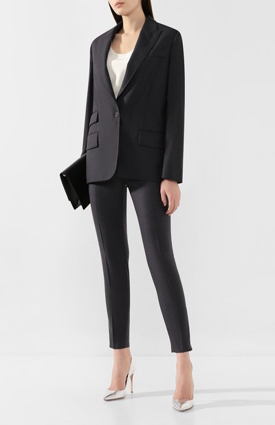 Шерстяной жакет STELLA MCCARTNEY темно-серого цвета по цене 134000 руб., арт. 567071/SGB07, фото 2 Шерстяной жакет STELLA MCCARTNEY, арт. 567071/SGB07, фото 2