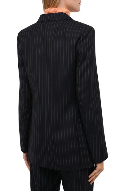 Шерстяной жакет VICTORIA BECKHAM темно-синего цвета по цене 191000 руб., арт. 1320WJK001572C, фото 5 Шерстяной жакет VICTORIA BECKHAM, арт. 1320WJK001572C, фото 5
