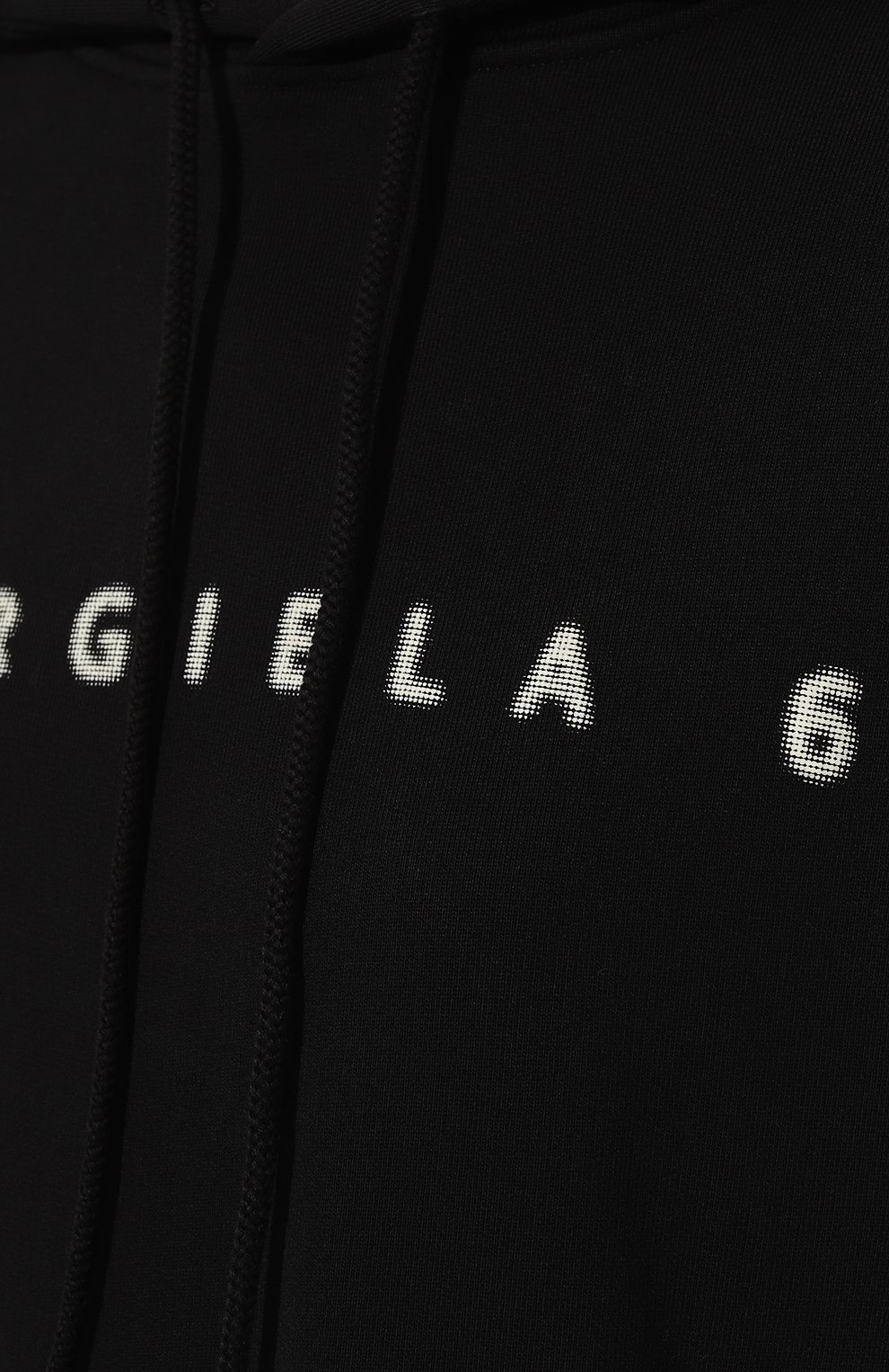 Хлопковое худи MM6 черного цвета по цене 51400 руб., арт. S52GU0182/S25537, фото 5 Хлопковое худи MM6, арт. S52GU0182/S25537, фото 5