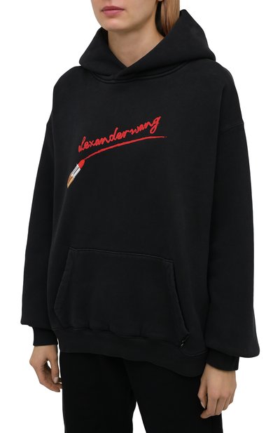 Хлопковое худи ALEXANDER WANG, арт. UCC4211466, фото 3
