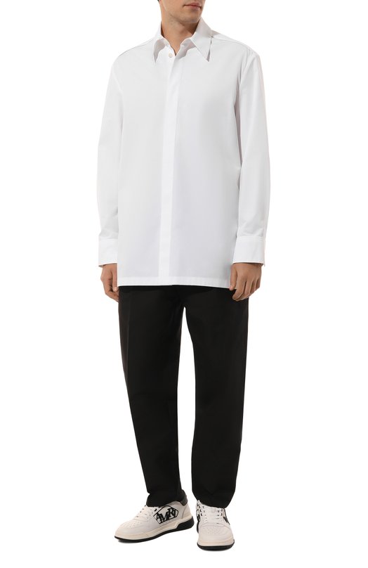 Хлопковые брюки Jil Sander J23KA0005/J45225 Чёрный  J23KA0005/J45225 Фото 2