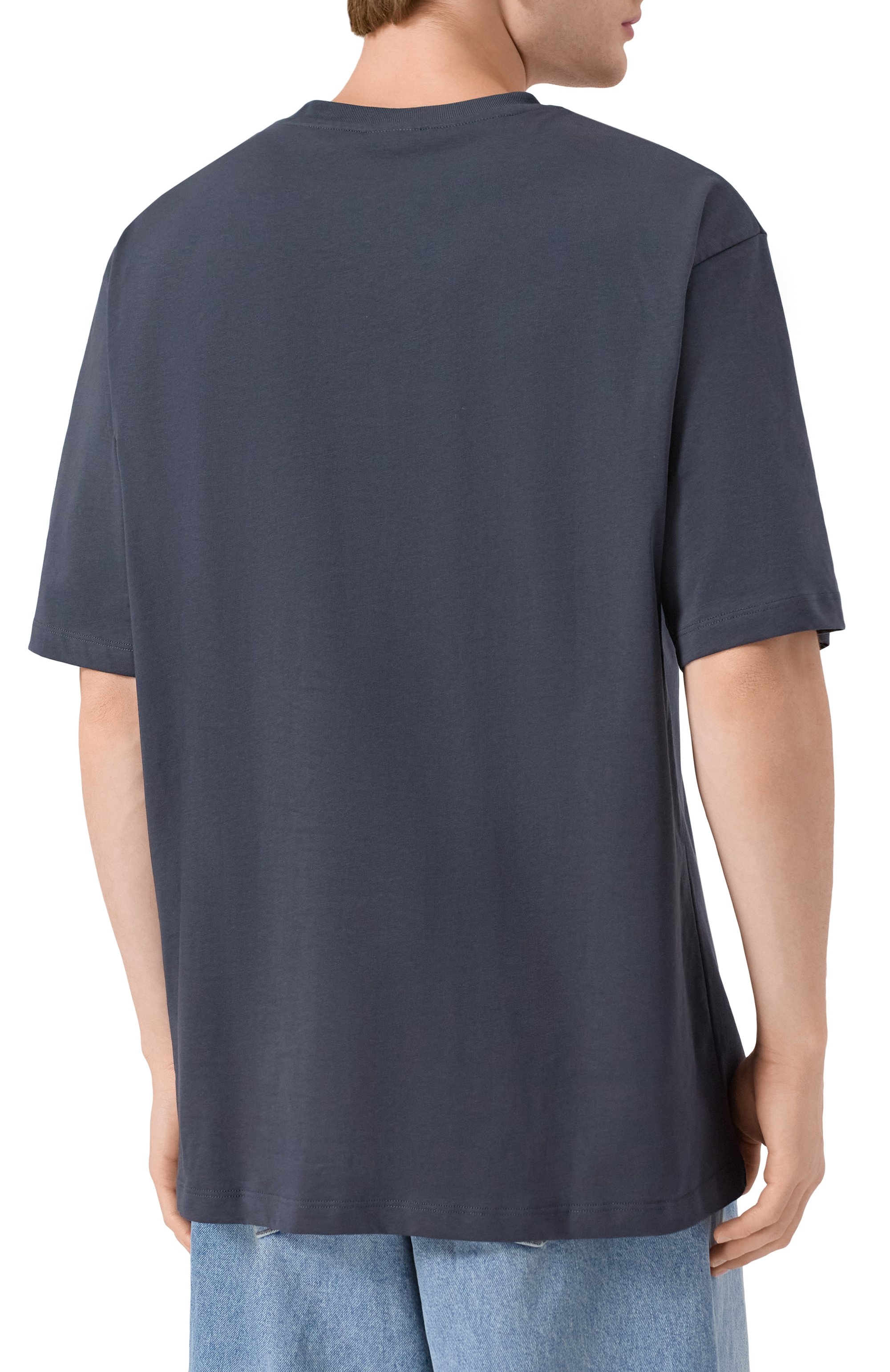 Хлопковая футболка COMME DES FUCKDOWN темно-серого цвета по цене 5525 руб., арт. CFABM01727, фото 4 Хлопковая футболка COMME DES FUCKDOWN, арт. CFABM01727, фото 4