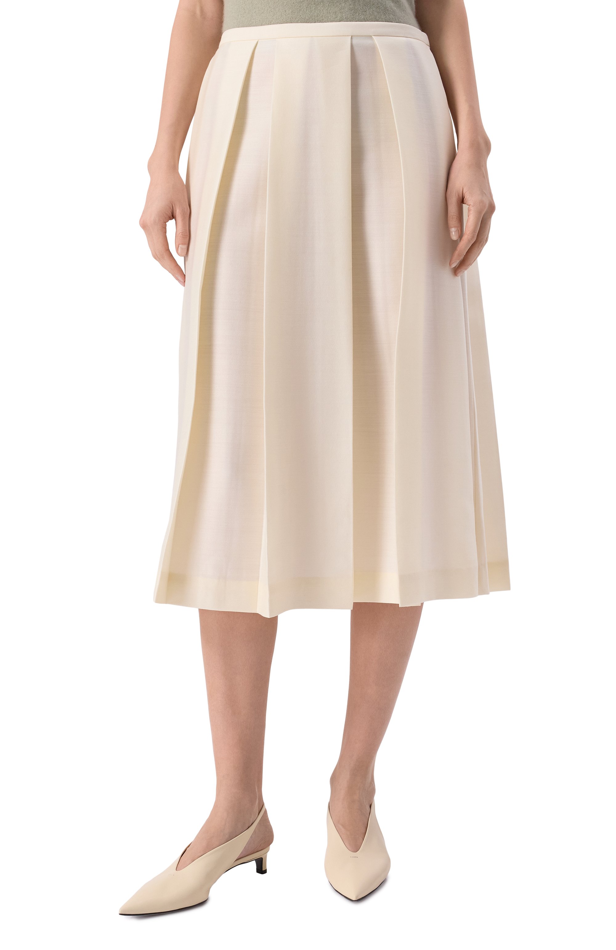 Юбка из шерсти и шелка TOTEME, арт. 251-WRB0273-FB0324, фото 3