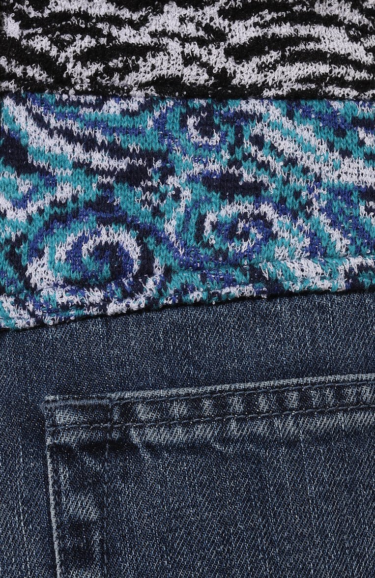 Женские джинсы MISSONI синего цвета, арт. DS24WI09/BW00T0 | Фото 5 (Длина (брюки, джинсы): Удлиненные; Материал внешний: Хлопок, Деним; Силуэт Ж (брюки и джинсы): Прямые; Кросс-КТ: Деним; Детали: Потертости; Стили: Кэжуэл; Автоматизация ТО: Проставлено; Автоматизация состава: Проставлено)