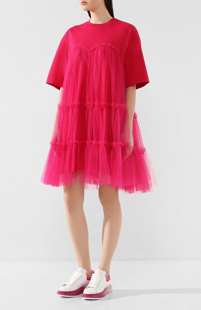 Хлопковое платье MSGM, арт. 2842MDA165 207498, фото 3