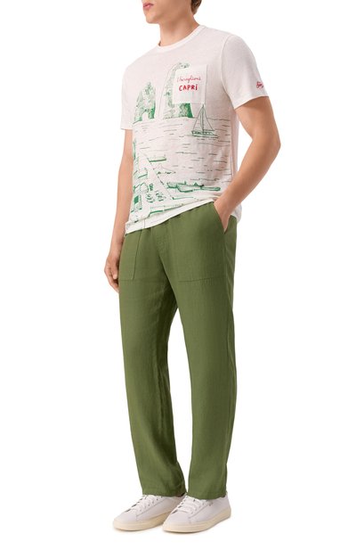 Льняная футболка MC2 SAINT BARTH, арт. STBM ECSTASEA/02842H, фото 2