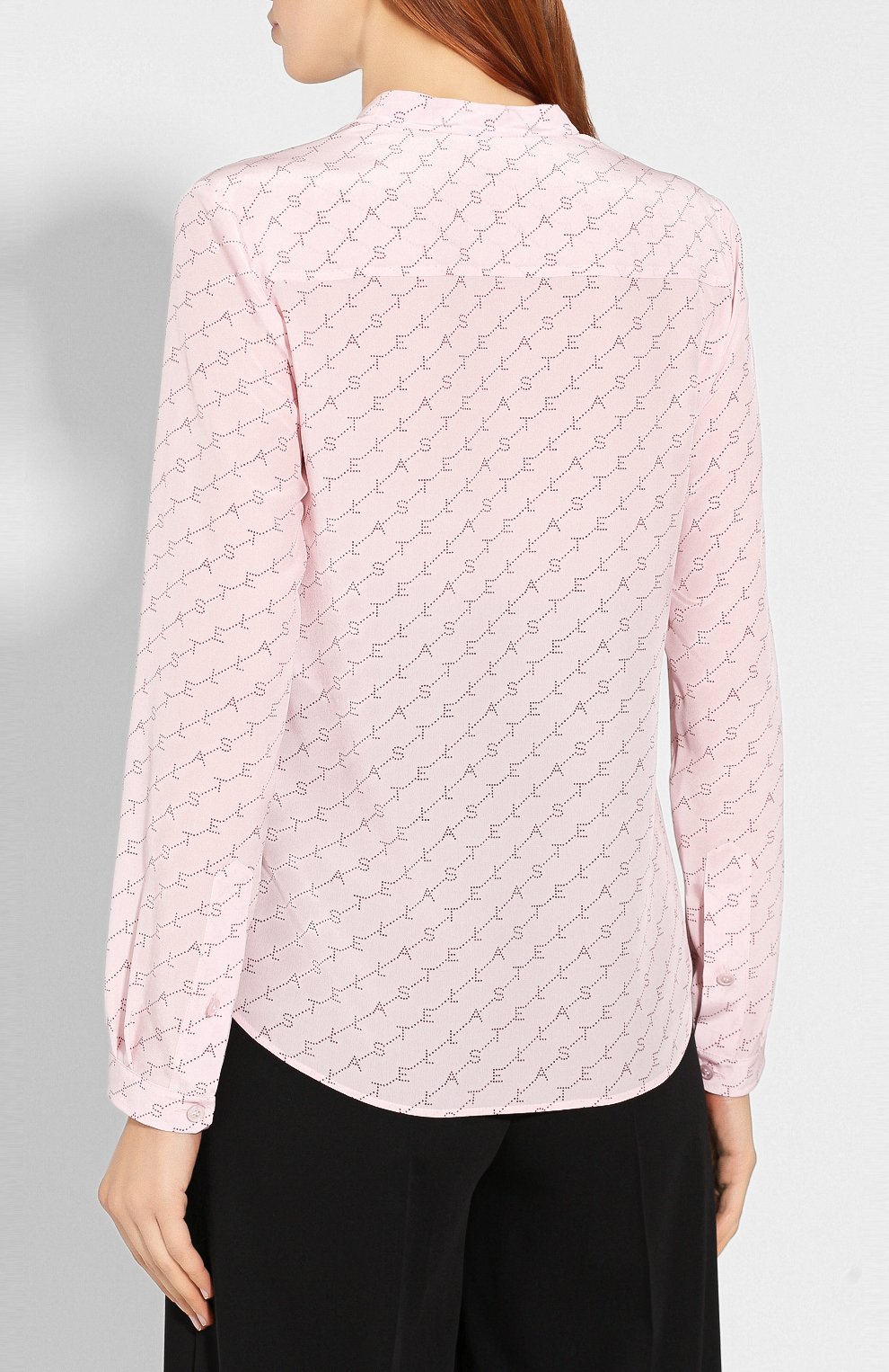 Шелковая блузка STELLA MCCARTNEY розового цвета по цене 59150 руб., арт. 531885/SNA13, фото 4 Шелковая блузка STELLA MCCARTNEY, арт. 531885/SNA13, фото 4