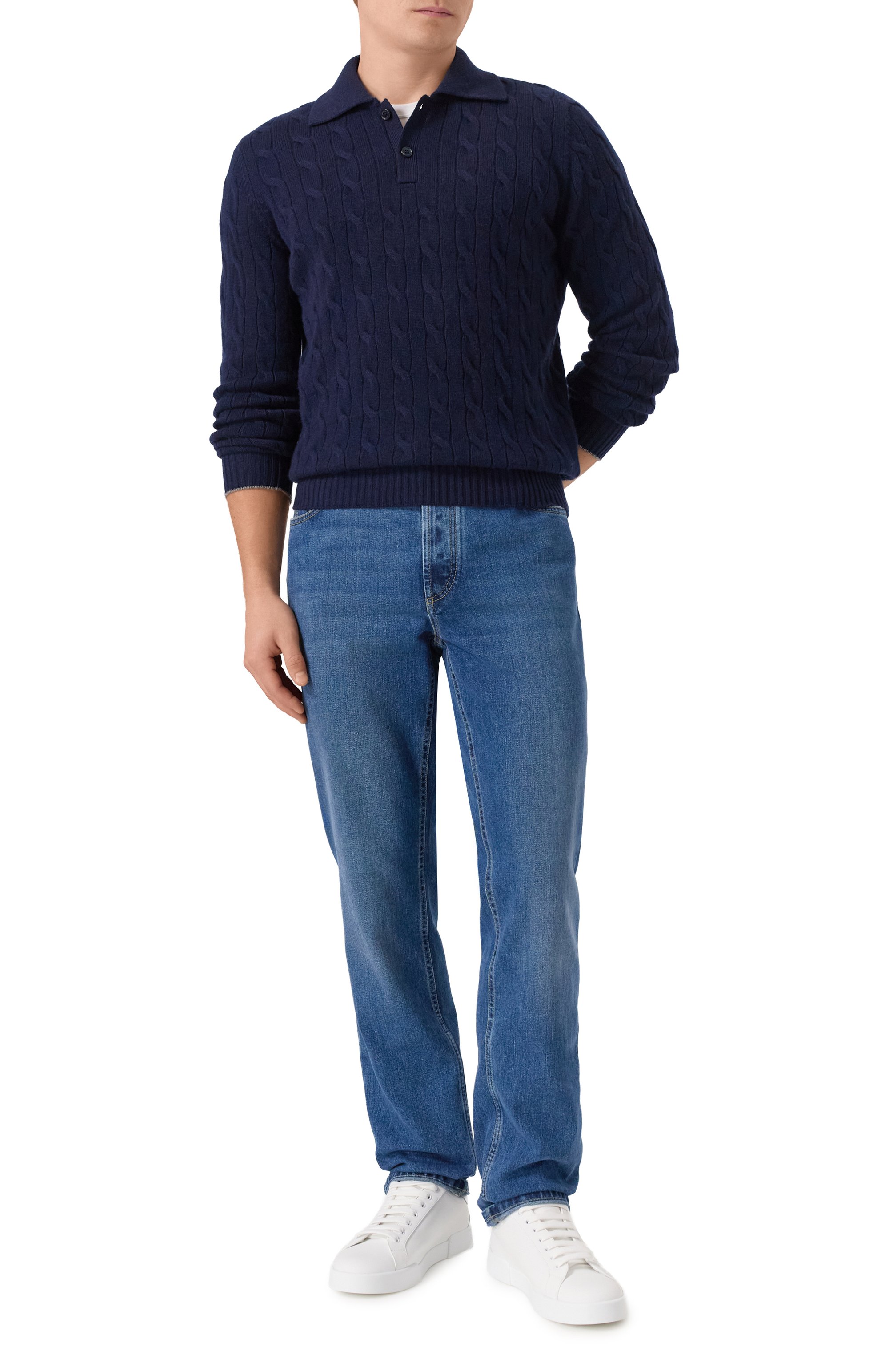 Кашемировое поло BRUNELLO CUCINELLI, арт. M22707205, фото 2