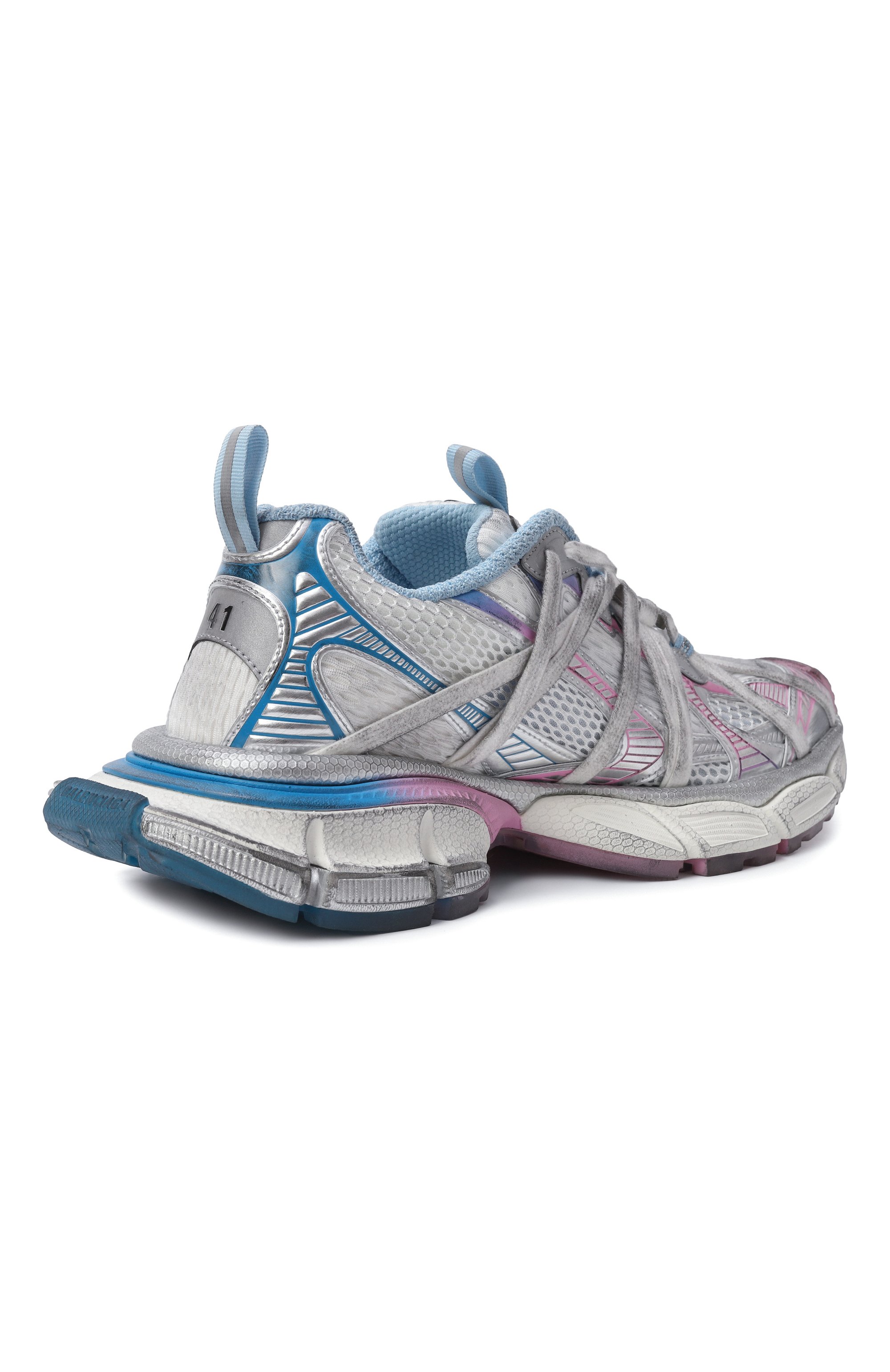 Комбинированные кроссовки 3xl extreme laces b BALENCIAGA серого цвета по цене 224000 руб., арт. 825599/W3XCH, фото 5 Комбинированные кроссовки 3xl extreme laces b BALENCIAGA, арт. 825599/W3XCH, фото 5