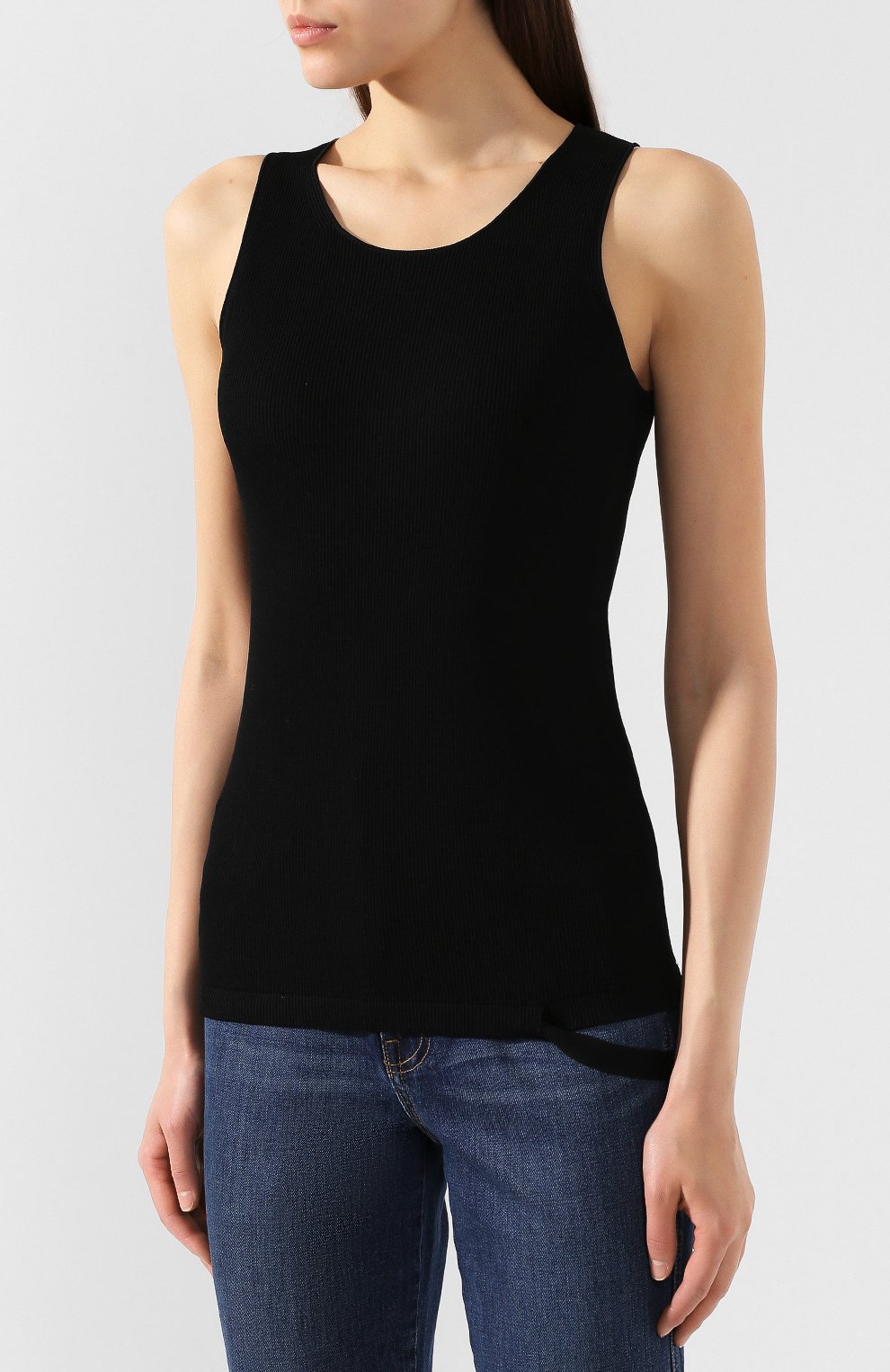 Топ HELMUT LANG черного цвета по цене 19500 руб., арт. J01HW710, фото 3 Топ HELMUT LANG, арт. J01HW710, фото 3