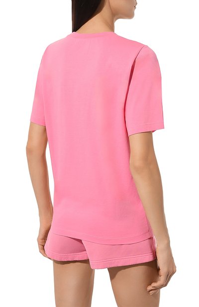 Хлопковая футболка DSQUARED2 розового цвета по цене 21050 руб., арт. S75GD0390/S24668, фото 4 Хлопковая футболка DSQUARED2, арт. S75GD0390/S24668, фото 4