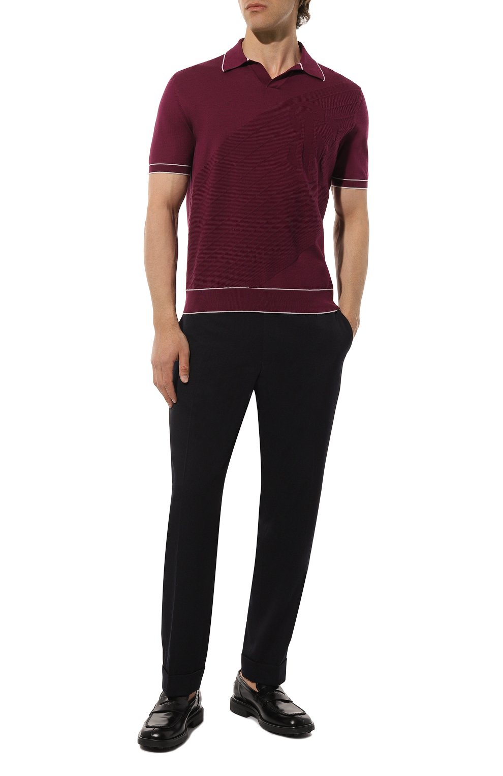 Хлопковое поло STEFANO RICCI, арт. K616295PSB/F23105, фото 2