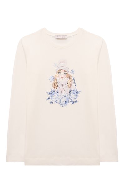 Хлопковый лонгслив MONNALISA, арт. 19D620RU