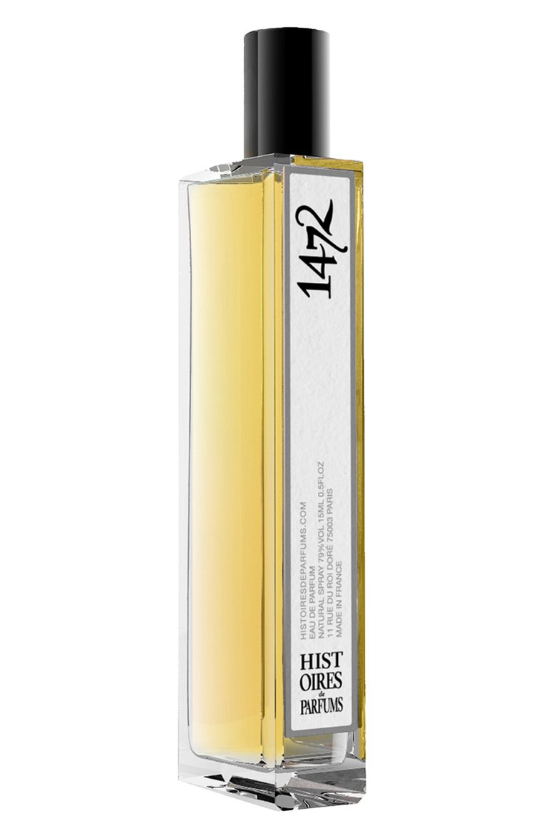 Парфюмерная вода 1472 (15ml) HISTOIRES DE PARFUMS бесцветного цвета, арт. 1472B15 | Фото 1 (Региональные ограничения белый список (Axapta Mercury): Не проставлено; Нос: Не проставлено; Тип продукта - парфюмерия: Парфюмерная вода; Ограничения доставки: flammable)