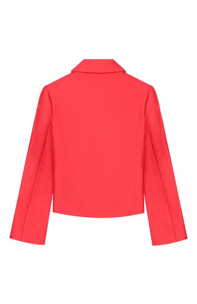 Жакет ELIE SAAB KIDS красного цвета по цене 77300 руб., арт. EFGC025/TS1133, фото 2 Жакет ELIE SAAB KIDS, арт. EFGC025/TS1133, фото 2