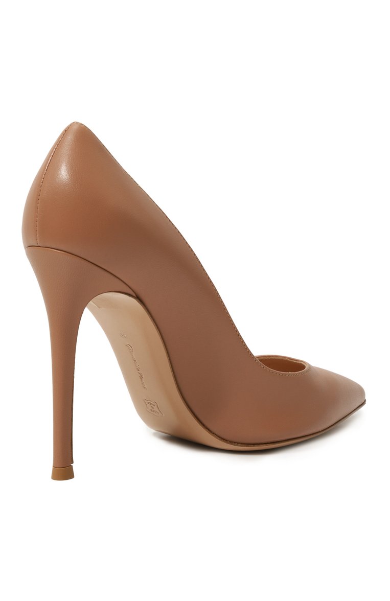 Женские кожаные туфли gianvito 105 GIANVITO ROSSI бежевого цвета, арт. G28470.15RIC.NAPPRAL | Фото 5 (Материал внутренний: Натуральная кожа; Подошва: Плоская; Каблук высота: Высокий; Каблук тип: Шпилька; Материал внешний: Натуральная кожа; Автоматизация ТО: Проставлено; Автоматизация состава: Проставлено)