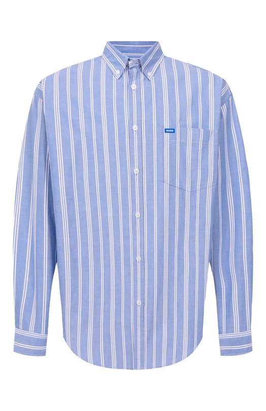 Хлопковая рубашка HUGO Blue 50534183 Синий 50534183