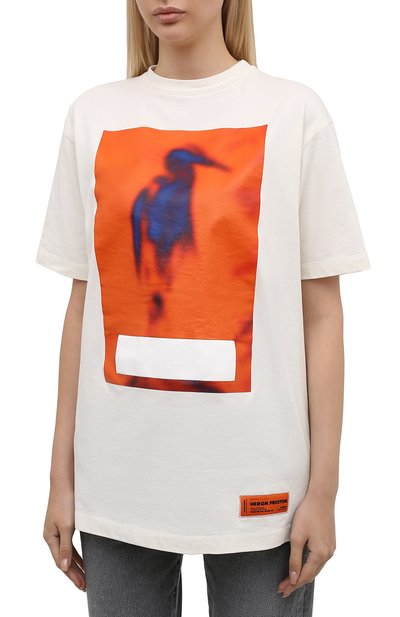 Хлопковая футболка HERON PRESTON, арт. HWAA023F21JER0030422, фото 3