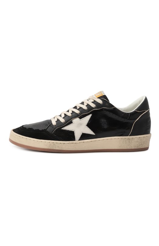 Кожаные кеды Ball Star Golden Goose Deluxe Brand GWF00853.F006821 Чёрный  GWF00853.F006821 Фото 4
