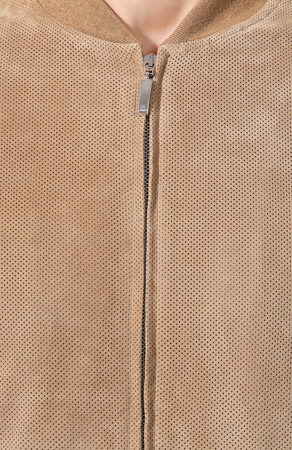 Комбинированный бомбер CAPOBIANCO светло-коричневого цвета по цене 77650 руб., арт. 8M173.CTSG., фото 5 Комбинированный бомбер CAPOBIANCO, арт. 8M173.CTSG., фото 5