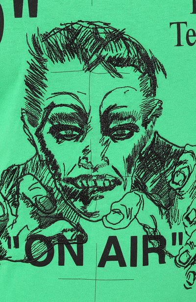 Хлопковая футболка OFF-WHITE, арт. 0MAA027F191850184010, фото 5