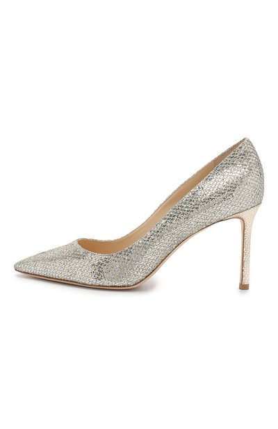 Туфли romy 85 из металлизированного текстиля JIMMY CHOO, арт. R0MY 85/GFA, фото 3
