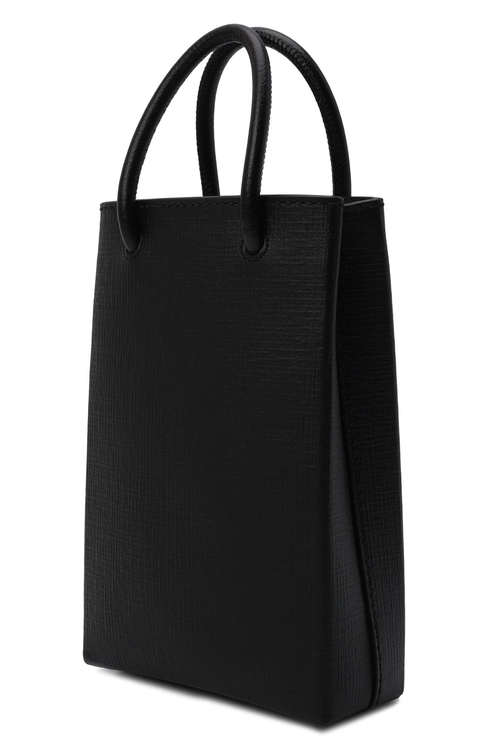 Кожаный чехол shopping для телефона BALENCIAGA черного цвета по цене 95650 руб., арт. 593826/0AI2N, фото 4 Кожаный чехол shopping для телефона BALENCIAGA, арт. 593826/0AI2N, фото 4