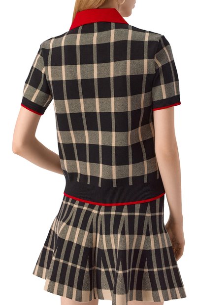 Поло из вискозы MSGM, арт. 3941MDM198/257775, фото 4