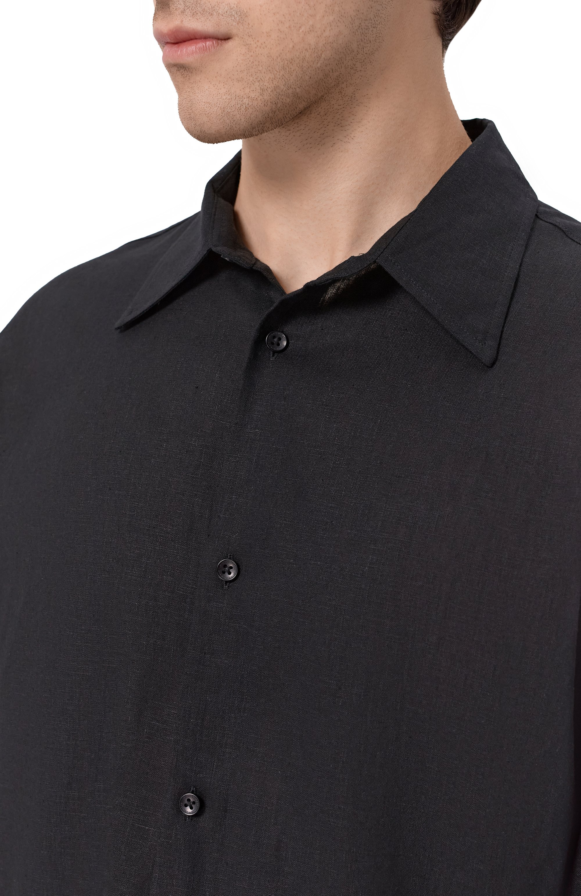 Рубашка изо льна и вискозы HINNOMINATE, арт. HMABM01549, фото 5