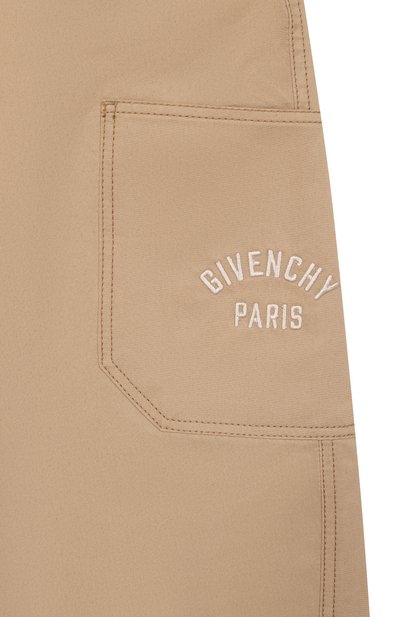 Хлопковые брюки-карго GIVENCHY кремового цвета по цене 53000 руб., арт. H31093, фото 3 Хлопковые брюки-карго GIVENCHY, арт. H31093, фото 3