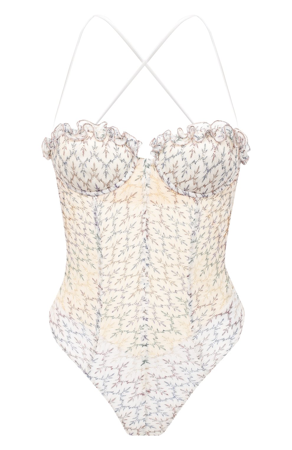 Слитный купальник MISSONI белого цвета по цене 59950 руб., арт. MMP00226/BR00C6, фото 1 Слитный купальник MISSONI, арт. MMP00226/BR00C6, фото 1