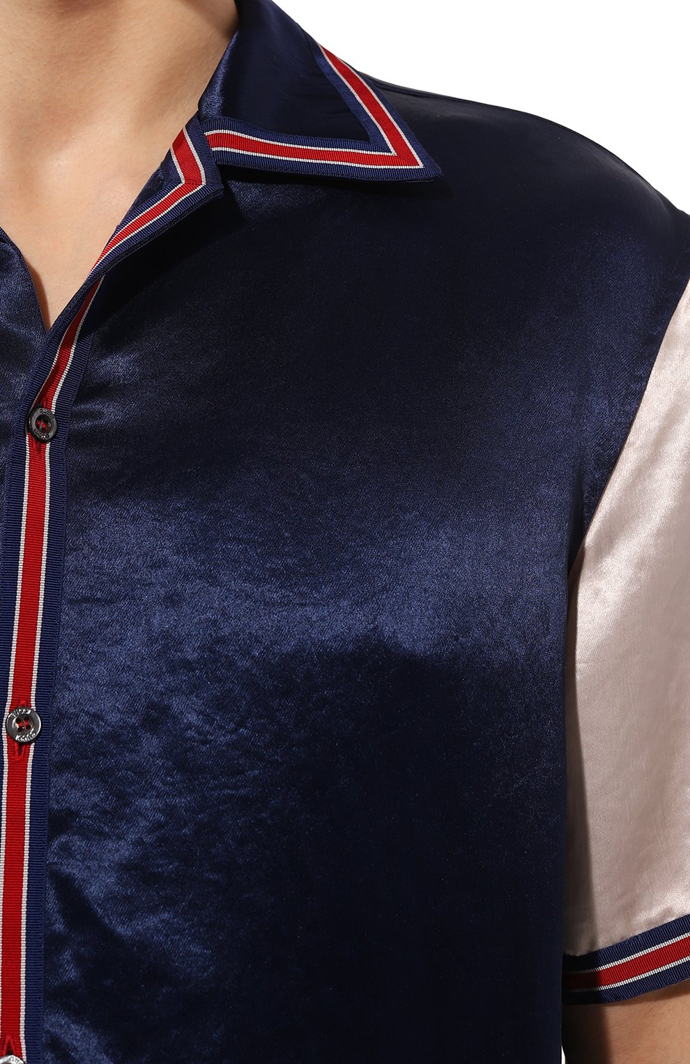 Рубашка из вискозы и льна GUCCI, арт. 568300 ZABX9, фото 5