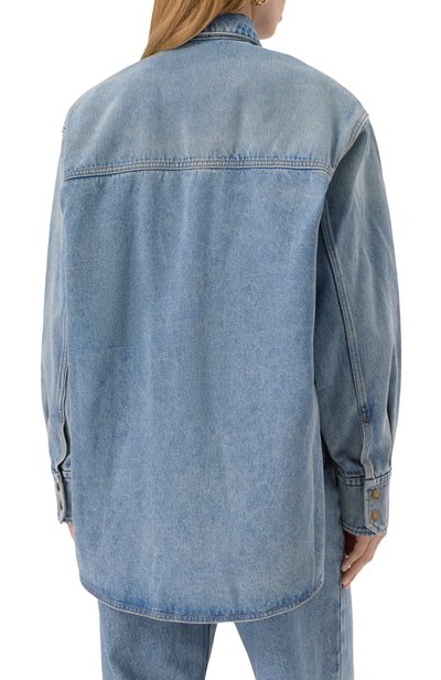 Джинсовая рубашка PETAR PETROV голубого цвета по цене 121500 руб., арт. S25DB3A, фото 4 Джинсовая рубашка PETAR PETROV, арт. S25DB3A, фото 4