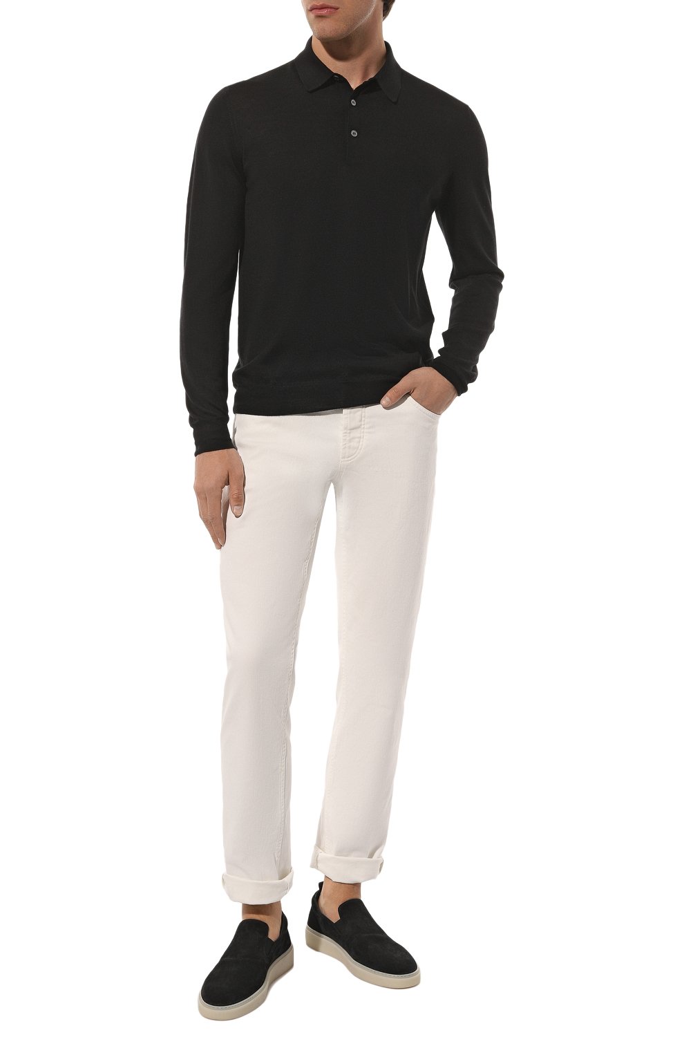 Поло из шерсти и шелка GRAN SASSO, арт. 57132/13190, фото 2