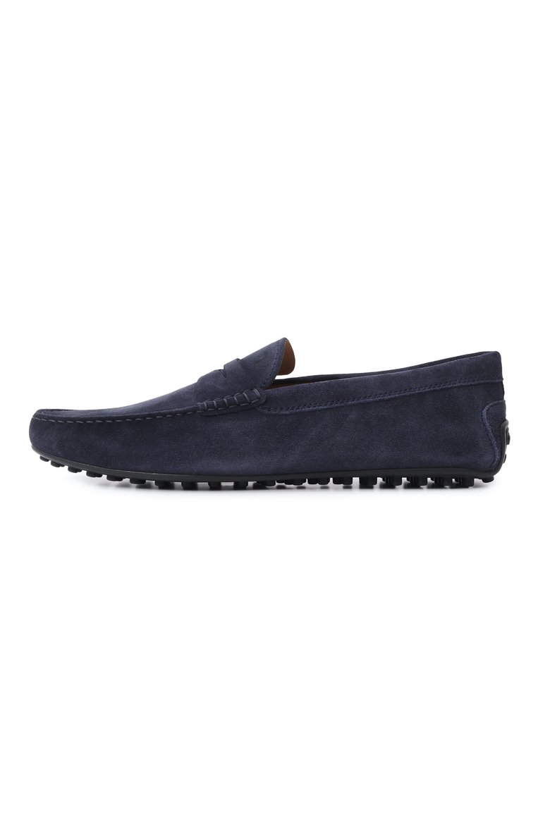 Мужские замшевые мокасины city gommino TOD’S темно-синего цвета, арт. XXM42C00640RE0 | Фото 4 (Материал внутренний: Натуральная кожа; Нос: Не проставлено; Материал внешний: Натуральная кожа, Замша; Стили: Кэжуэл)