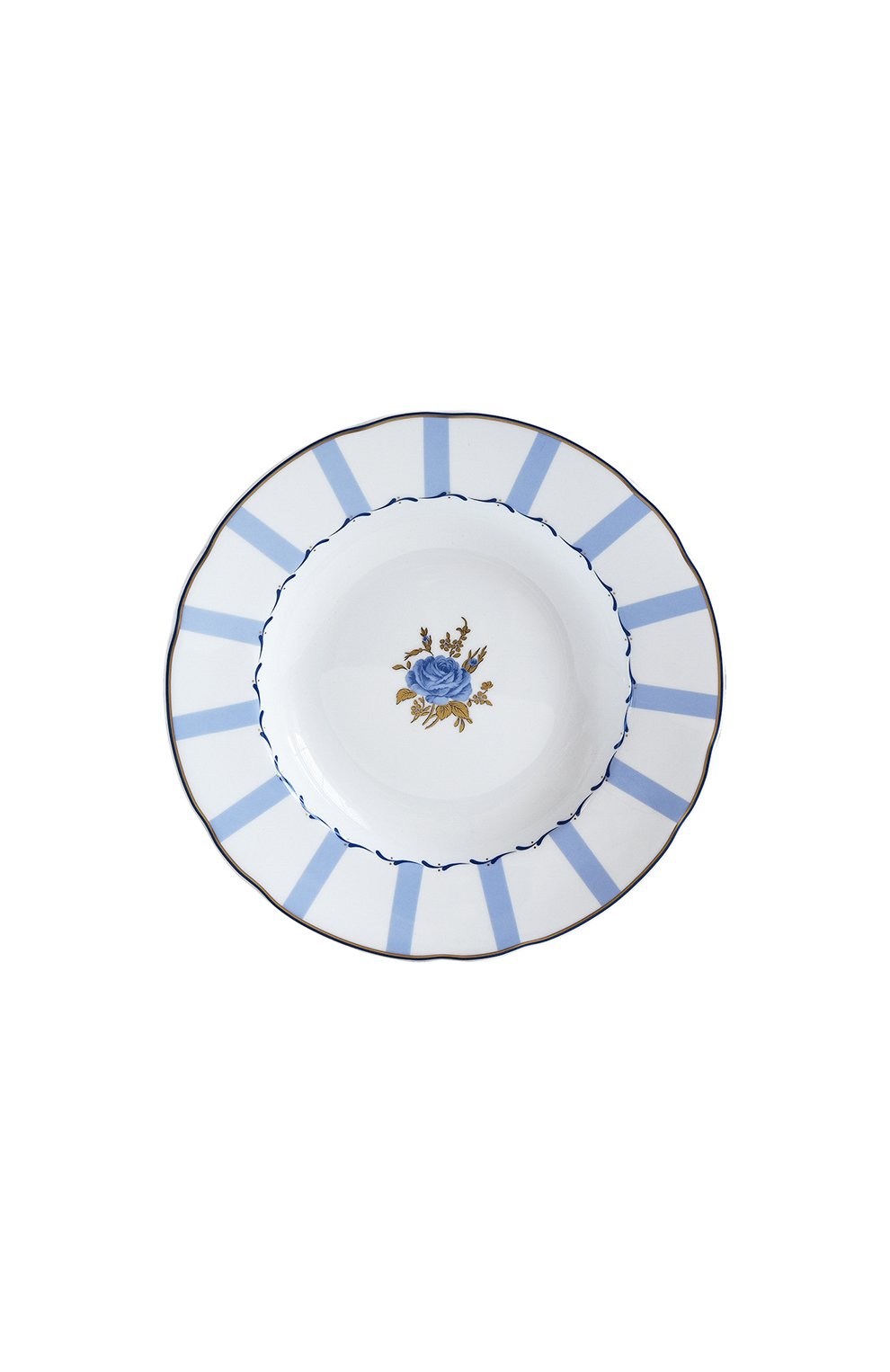 Тарелка суповая brocante BERNARDAUD голубого цвета по цене 12450 руб., арт. 1829/23, фото 1 Тарелка суповая brocante BERNARDAUD, арт. 1829/23, фото 1