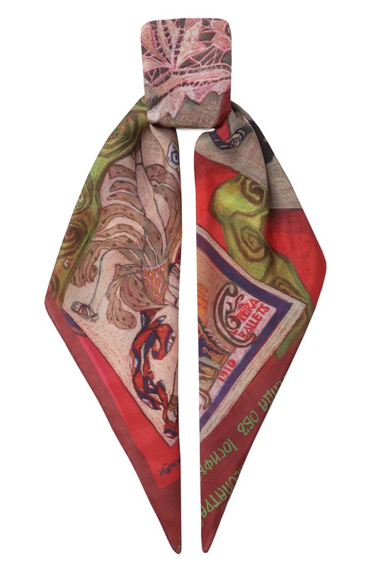 Шелковый платок Русские сезоны Gourji 91152537/51172 Бордовый 91152537/51172